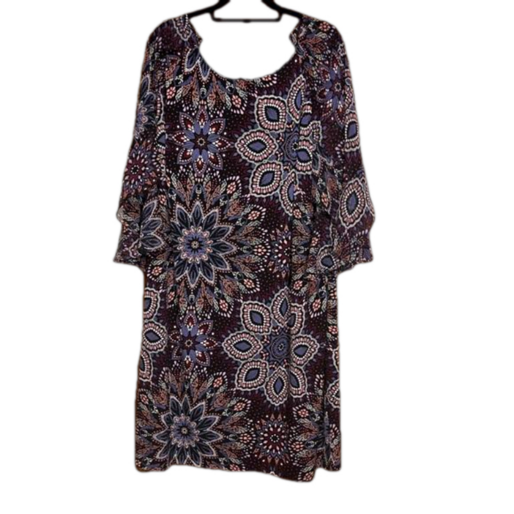 Connected Women’s Ladies long sleeve Dress Size 22 W
Plus size Multi color